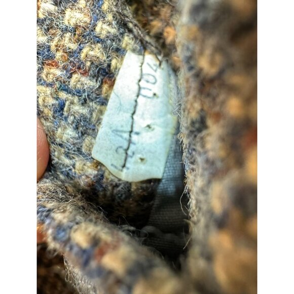 Gokeys Mens Wool Tweed Blazer Elbow Patches & Leather Buttons 42A Brown - Picture 6 of 16